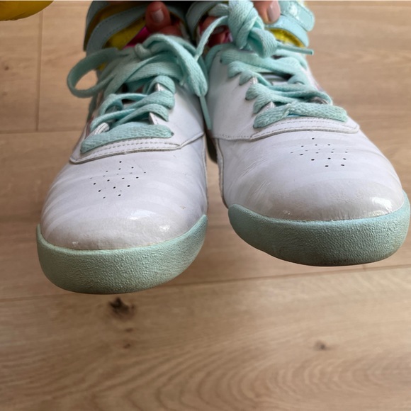 Reebok Freestyle FS Hi Top Strap Barbie style 90’s size Junior’s 5.5 • Women’s 7 - Picture 9 of 14